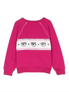 Chiara Ferragni Kids Sweater met logoband - Roze