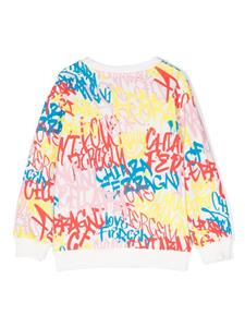 Chiara Ferragni Kids Sweater met logoprint - Wit