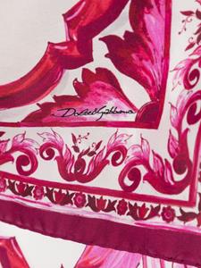 Dolce & Gabbana graphic-print silk scarf - Paars