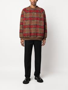 Undercover Geruite sweater - Bruin