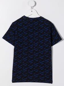 Versace Kids T-shirt met logoprint - Blauw