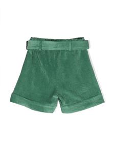 Miss Grant Kids Ribfluwelen shorts - Groen