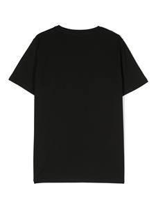 Versace Kids T-shirt met geborduurd logo - Zwart