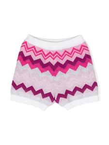 Missoni Kids Shorts met zigzag-patroon - Roze
