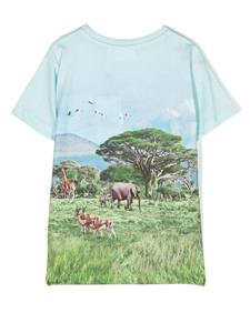 Molo T-shirt met print - Blauw
