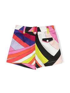 PUCCI Junior Shorts met contrasterend stiksel - Roze