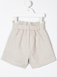 Bonpoint Shorts met taillestrik - Beige