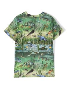 Molo T-shirt met grafische print - Groen