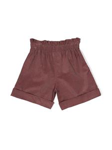 Simonetta Ribfluwelen shorts - Roze