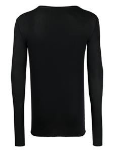 SAPIO N22 semi-doorzichtige trui - Zwart