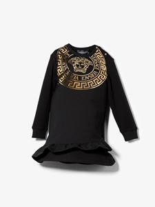 Versace Kids Sweaterjurk met print - Zwart