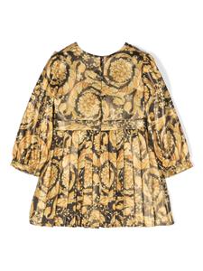 Versace Kids Midi-jurk met barokprint - Goud