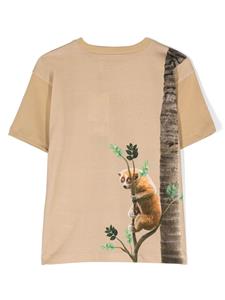 Molo T-shirt met dierenprint - Beige