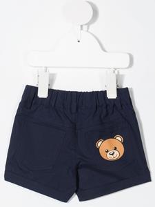 Moschino Kids Shorts met teddybeerprint - Blauw