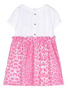 Philipp Plein Junior Geruite jurk - Roze