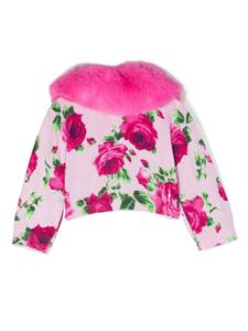 Miss Blumarine Vest met bloemenprint - Roze