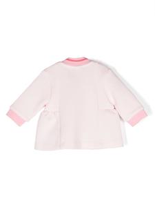 BOSS Kidswear Vest met gestreepte kraag - Roze