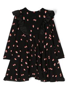 WAUW CAPOW by BANGBANG Maya Mushroom jurk van stretch-katoen - BLACK