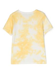 Mini Rodini x Wrangler Peace Dove T-shirt met tie-dye print - Geel