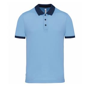 ProAct Poloshirt Sport Pro premium quality - lichtblauw/navy - mesh polyester - voor heren