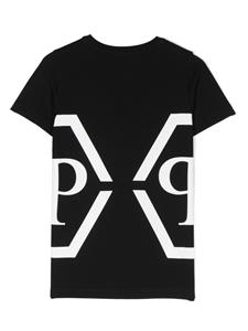 Philipp Plein Junior T-shirt met logoprint - Zwart