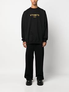 VTMNTS Sweater met geborduurd logo - Zwart