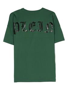 Philipp Plein Junior T-shirt met logoprint - Groen