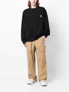 Wooyoungmi Sweater met logopatch - Zwart