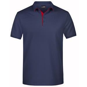 James & Nicholson Polo shirt Golf Pro premium navy/rood voor heren