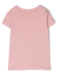 Ralph Lauren Kids T-shirt met teddybeerprint - Roze