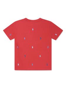 Ralph Lauren Kids T-shirt met borduurwerk - Rood