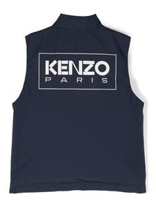 Kenzo Kids Bodywarmer met logoprint - Blauw