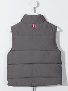 Thom Browne Kids Gewatteerde bodywarmer - Grijs