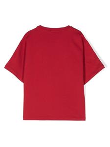 Emporio Armani Kids T-shirt met horizontale streep - Rood
