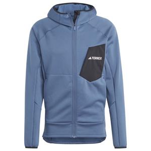 Adidas Terrex  Terrex Xperior Medium Fleece Hooded Jacket - Fleecevest, blauw
