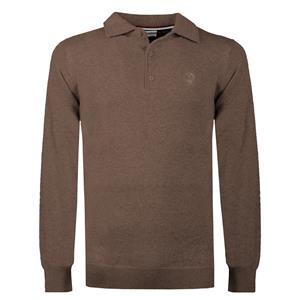 Quick-Q1905 2 voor €129 | Heren Polo Casteren | Taupe Melange