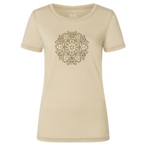 Super.Natural  Women's Ornament Tee - Merinoshirt, beige