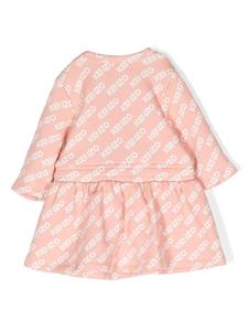 Kenzo Kids Flared jurk - Roze