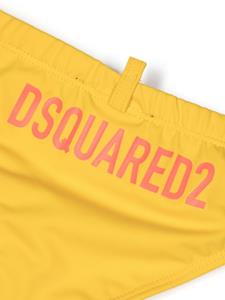Dsquared2 Kids Shorts met logoprint - Geel