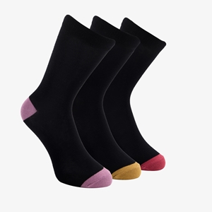 Scapino 3 paar middellange kinder sokken zwart