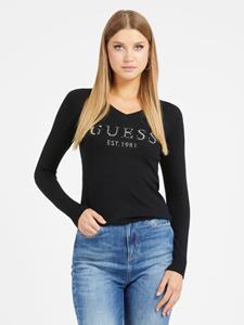 Guess Cold shoulder logo sweater -