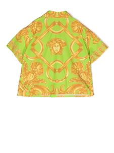 Versace Kids T-shirt met barokprint - Groen
