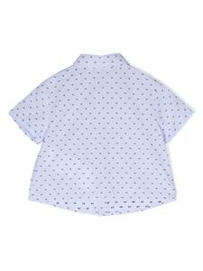 Emporio Armani Kids Shirt met monogram patroon - Blauw