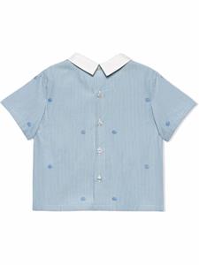 Gucci Kids Gestreept shirt - Blauw