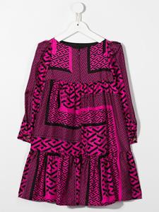 Versace Kids Zijden jurk - Zwart