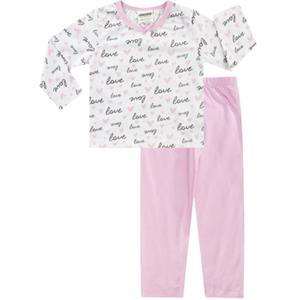 Jacky Pyjama 2st. roze gedessineerd