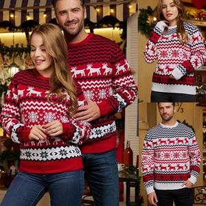 Free birds Men's Fashion Christmas Sweater Top Warm Pullover Round Neck Long Sleeve Sweater