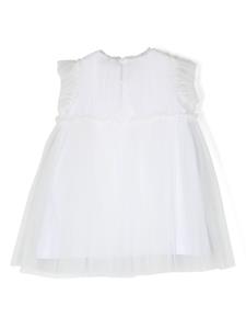 Il Gufo Mouwloze jurk - Wit