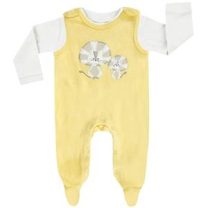 JACKY Romper set BASIC LINE lichtgeel/wit