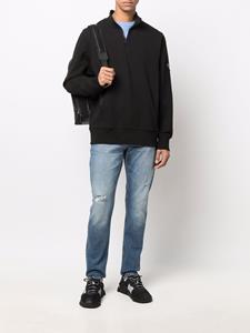 Calvin Klein Jeans Trui met logopatch - Zwart